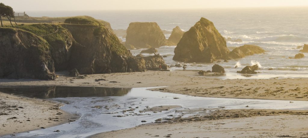 scenic view of the North coast of California near Fort Bragg