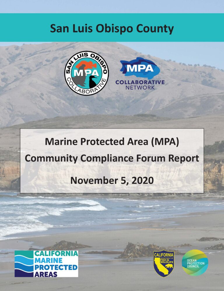 San Luis Obispo MPA Compliance Forum Report