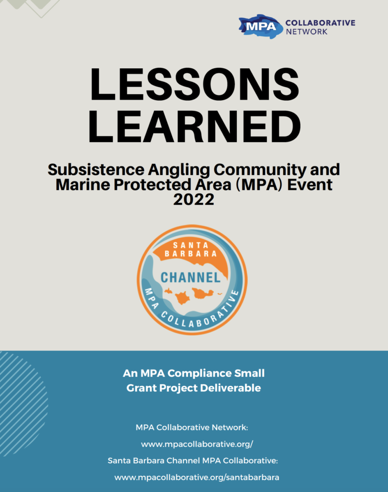 Lessons Learned: Subsistence Angling Community and MPA Event 2022