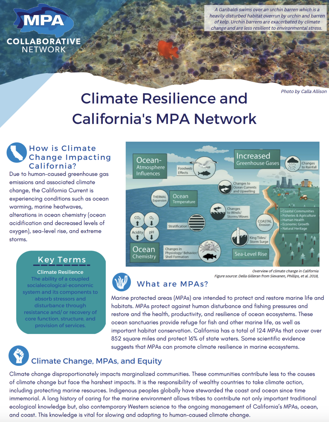 Climate Resilience and California’s MPA Network Overview