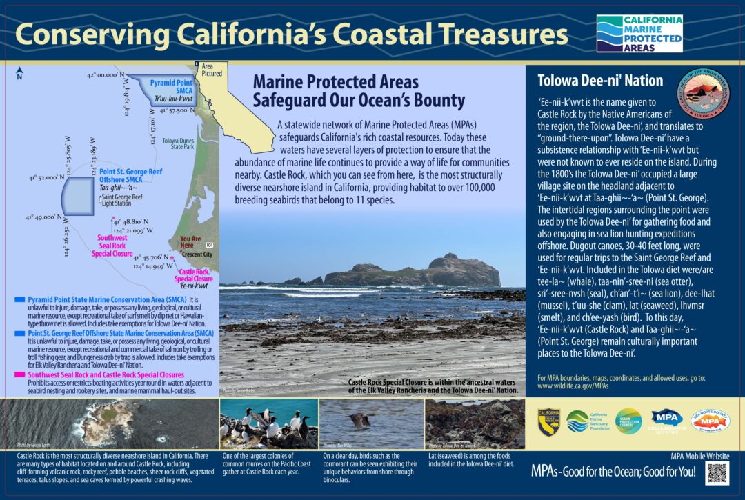 Castle Rock Special Closure – MPA Interpretive Sign