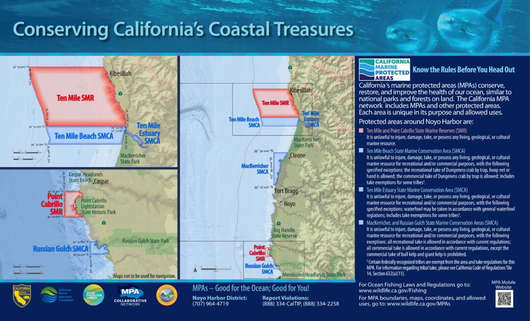 Noyo Harbor South MPA Sign