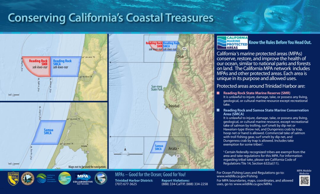 Trinidad Harbor MPA Sign