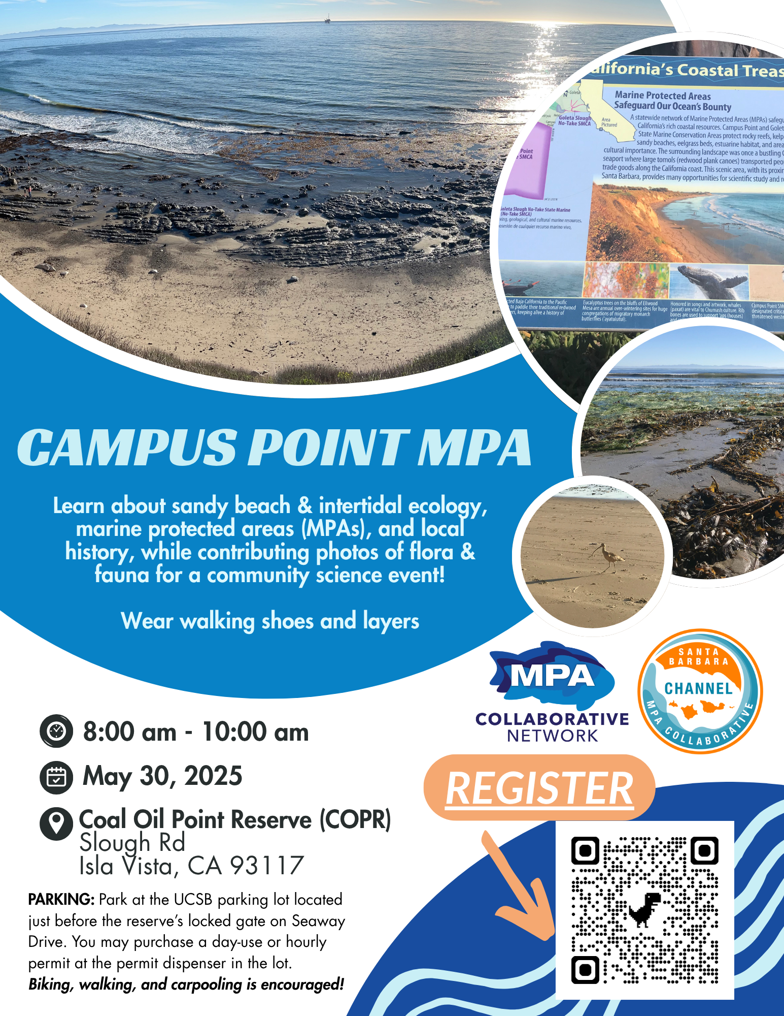 Campus Point Beach Walk & Snapshot Cal Coast Event