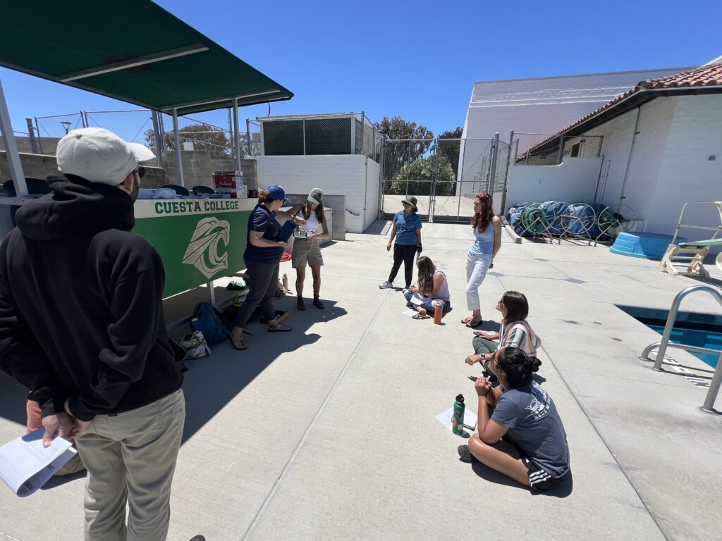 Lea supporting the MPACN staff at the SLO MPA Collaborative's mini-ROV training.